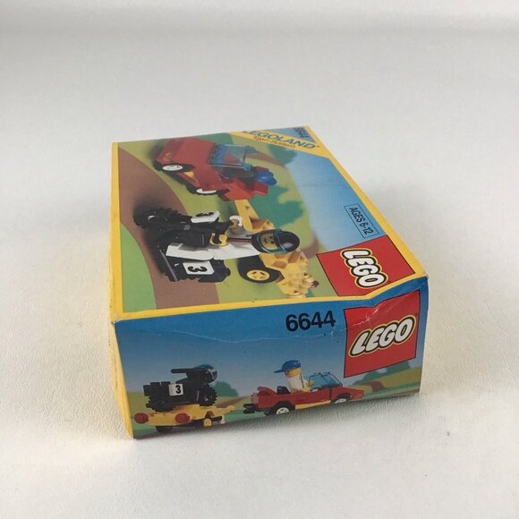Lego 6644 Legoland Town System ROAD REBEL 59 Interlocking Pieces 1990 New Sealed - Picture 3 of 7